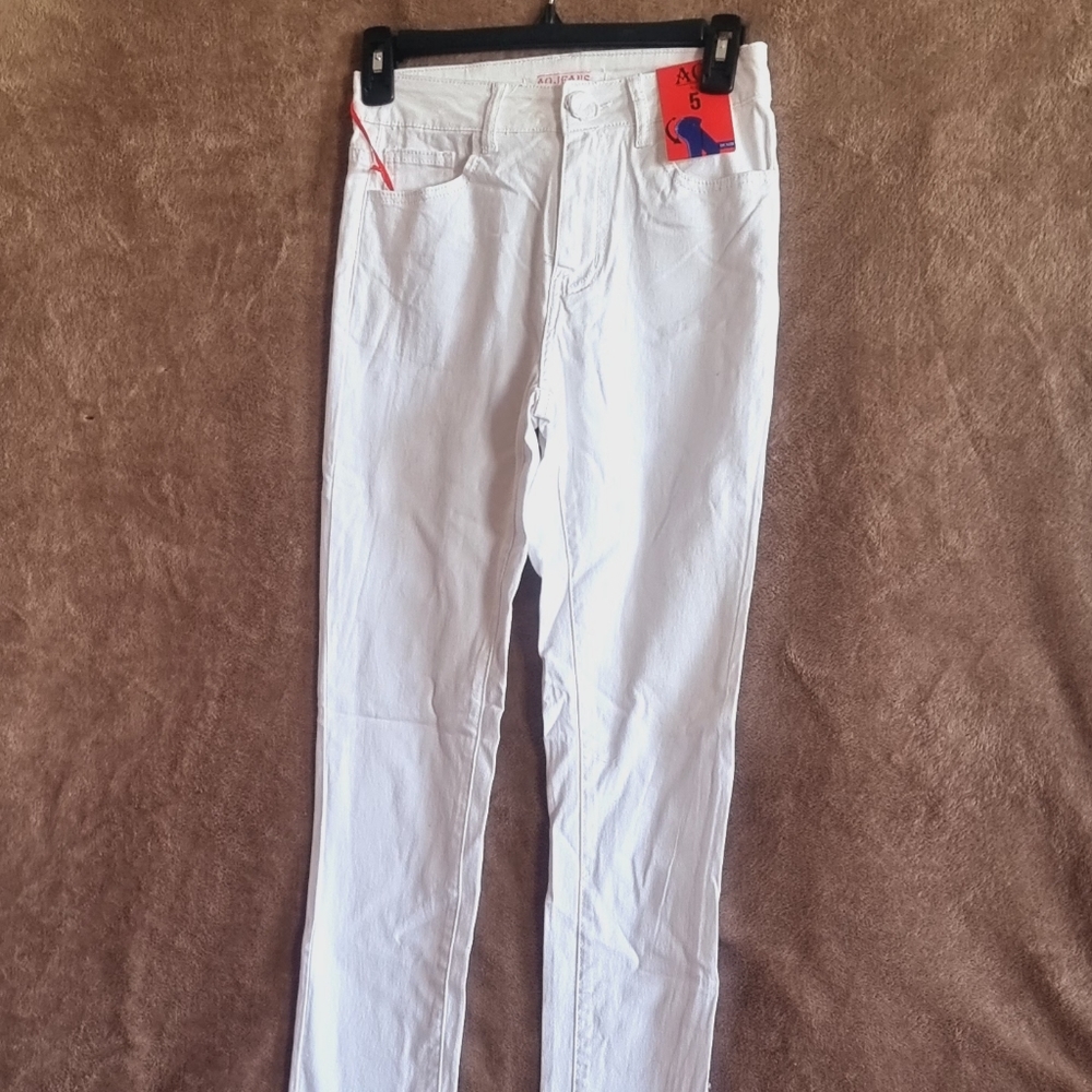 Women's White Basic Cotton Jean - Picture 4 of 6